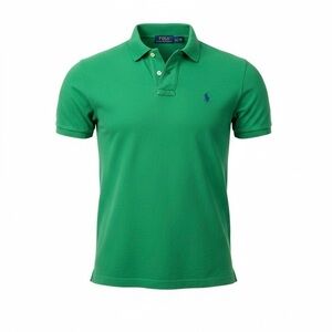 Polo Ralph Lauren Green Polo Shirt Boys XL 18-20 100% Cotton Short Sleeve Pony